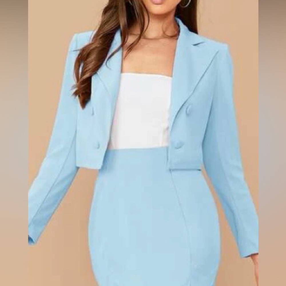 Blue blazer, worn just once.